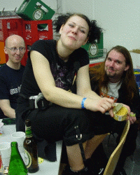 rettich, melli (mr.twiggles) und m. backstage beim omc#2